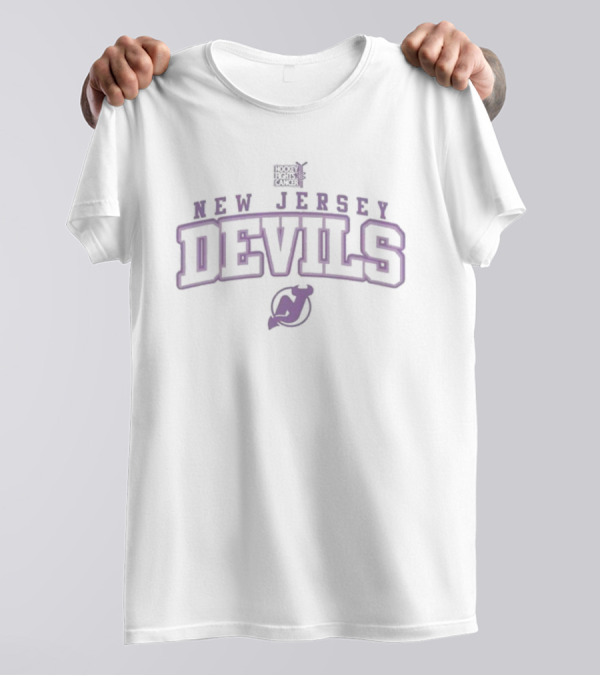 New Jersey Devils Hockey Fights Cancer Richmond Levelwear T-Shirt