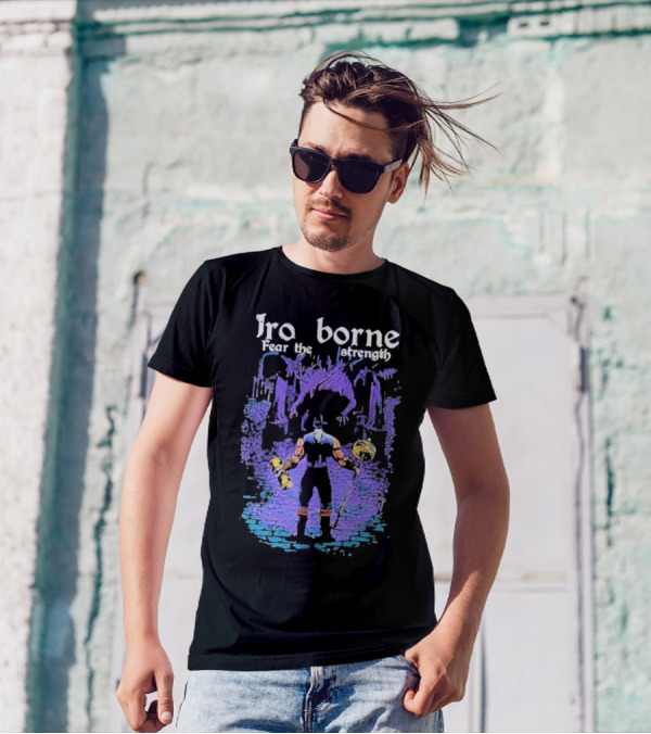 Ironborne Fear The Strength Power Viking Warrior Scene T-Shirt