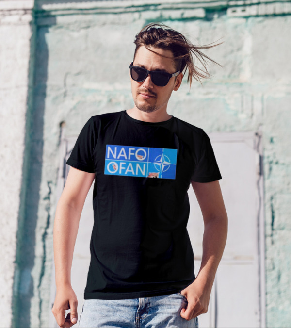 NAFO OFAN Shiba Inu NATO Star Emblem T-Shirt