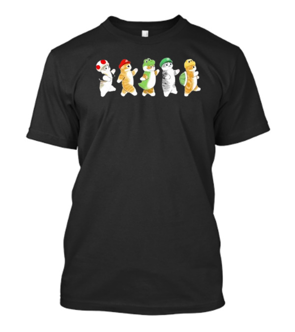 Ranboo Wearing Cat Mario Friends In Toad Luigi Bowser Outfits T-Shirt