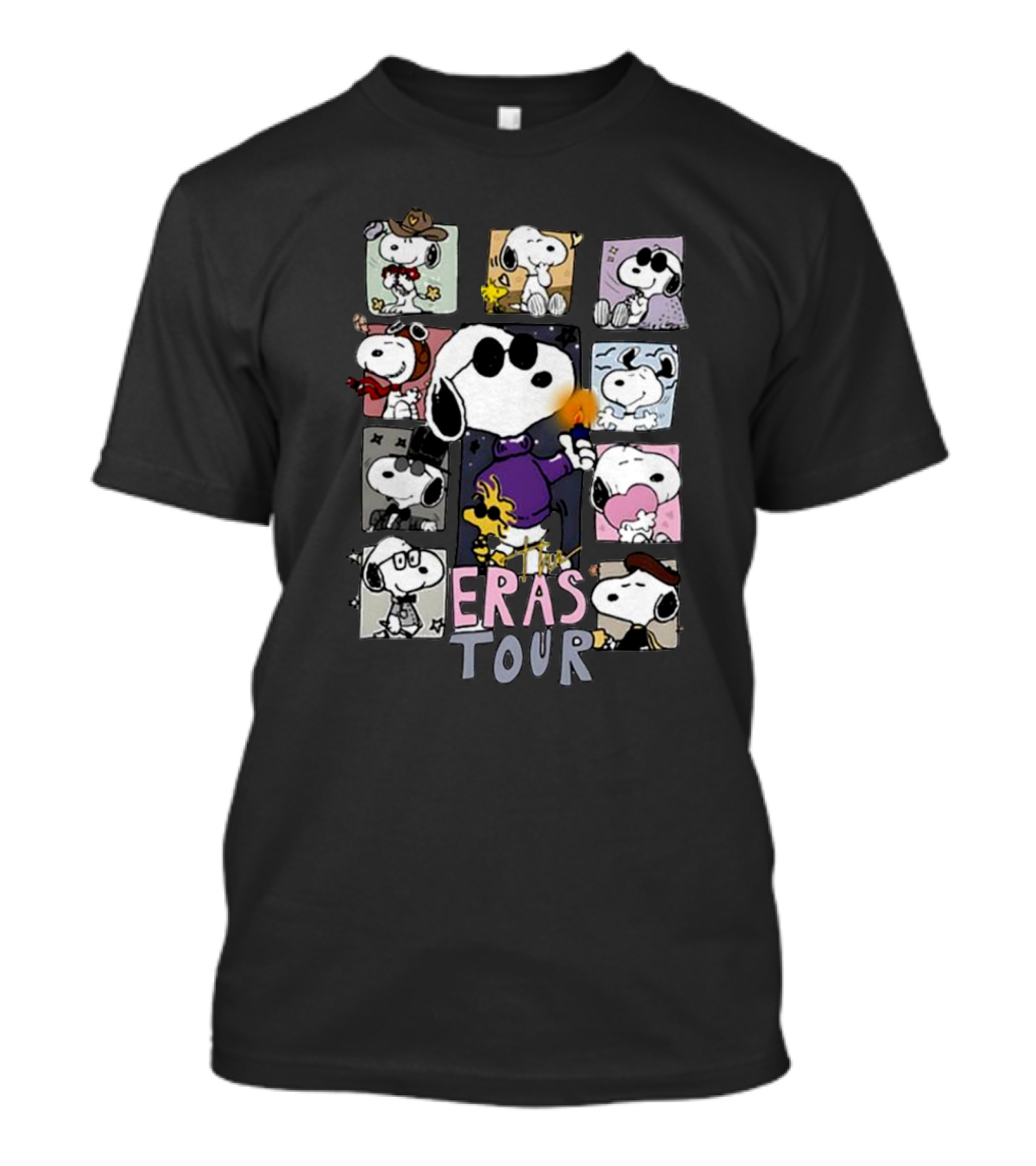 Snoopy The Eras Tour Peanuts Comic Strip Styles T-Shirt