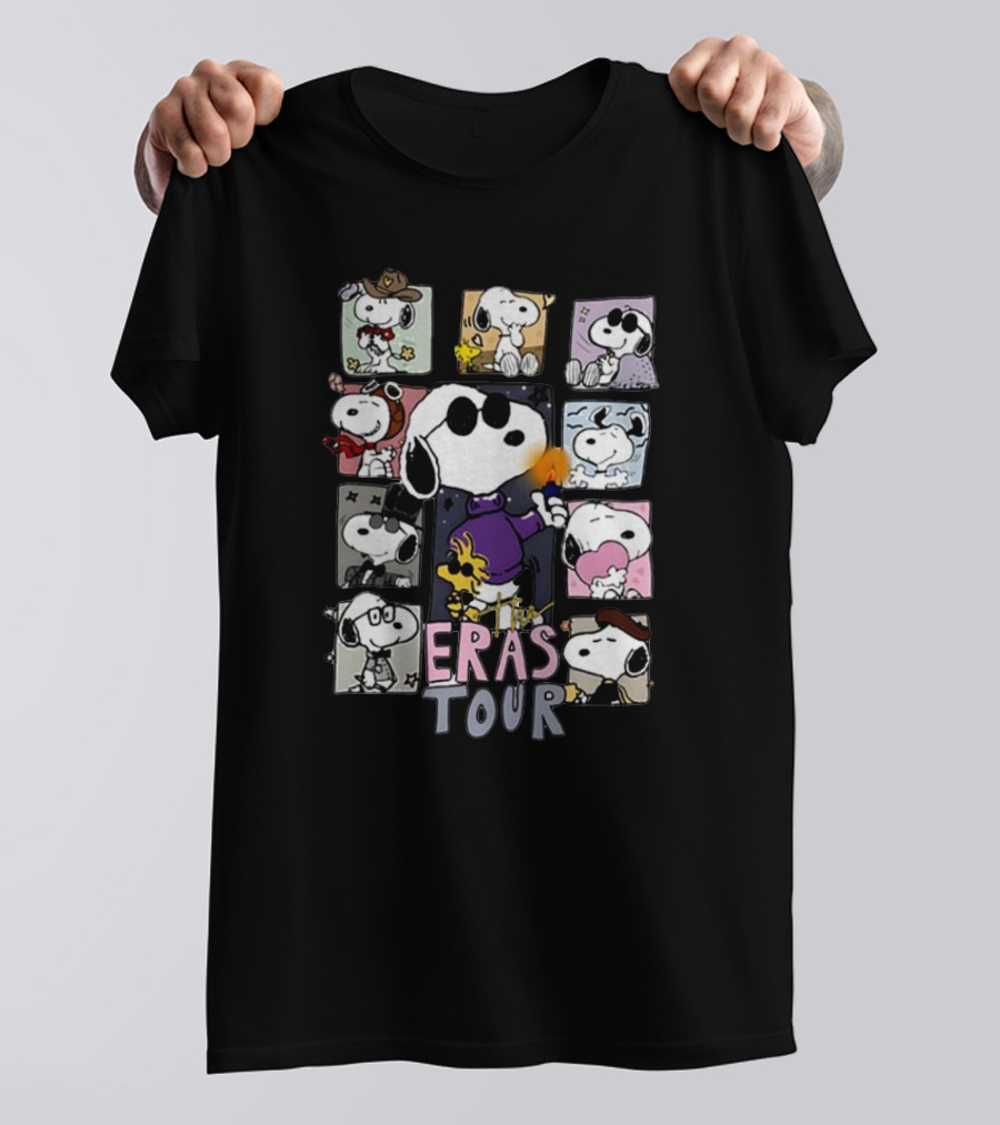 Snoopy The Eras Tour Peanuts Comic Strip Styles T-Shirt