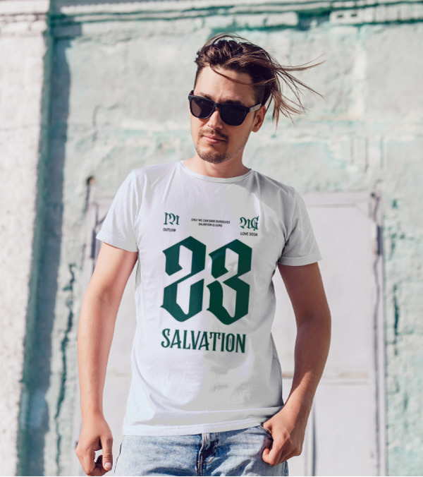 Sosa Love Sosa X Outlvw 23 Salvation Only We Can Save Ourselves T-Shirt