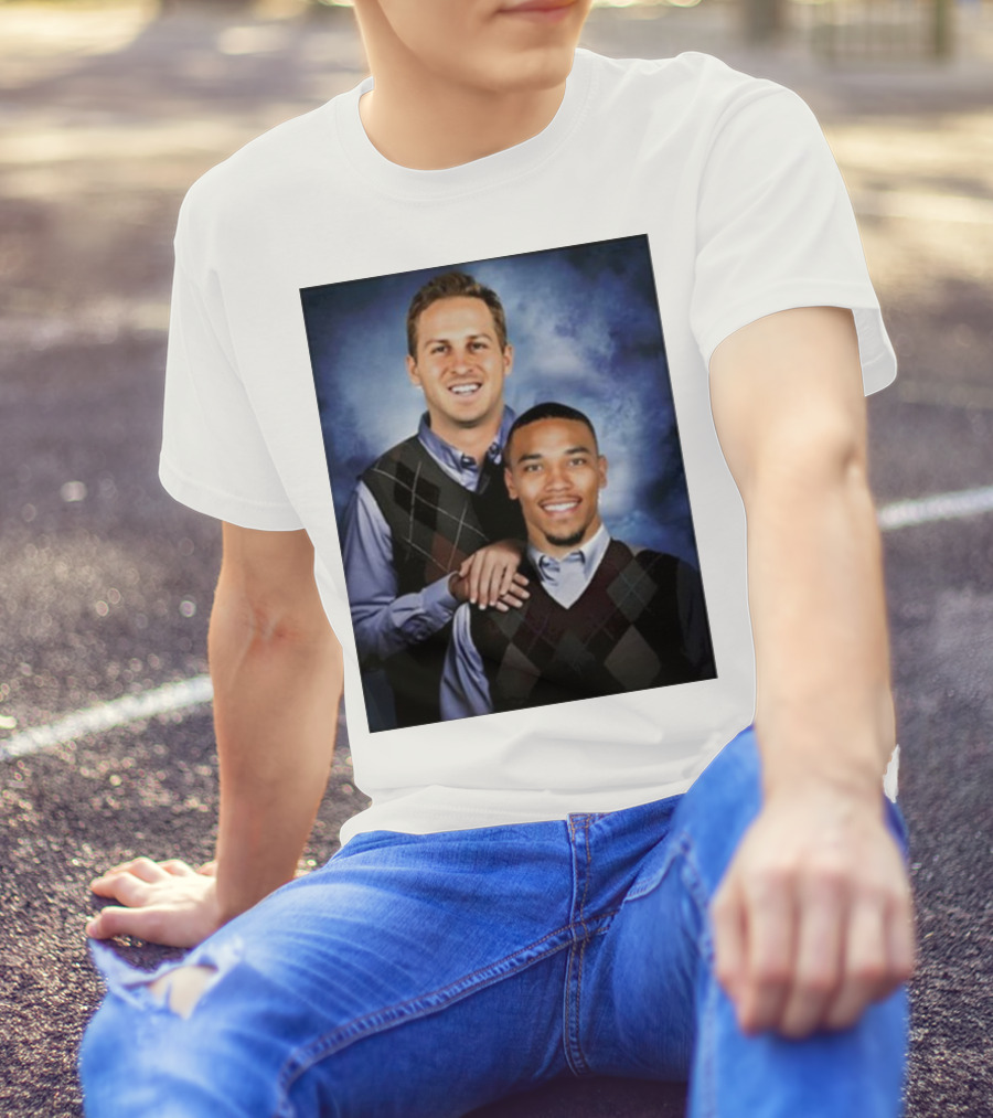 The Goff And Amon-Ra Step Brothers Portrait T-Shirt