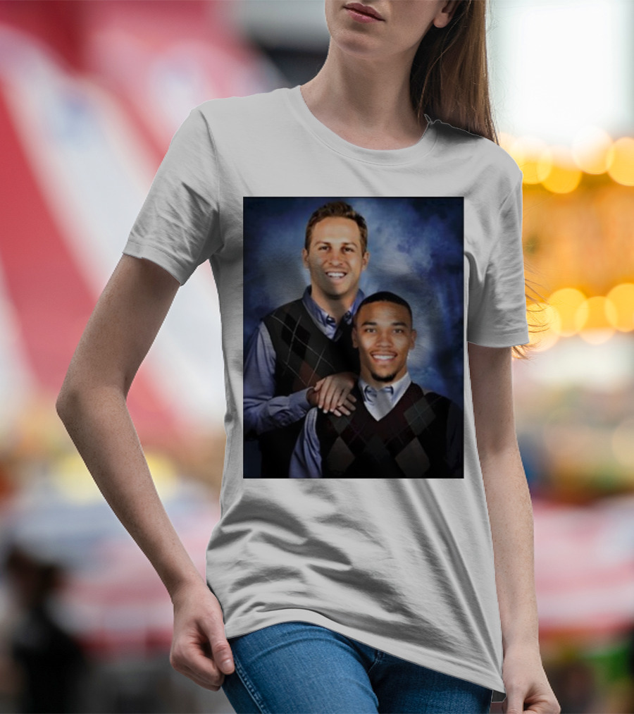 The Goff And Amon-Ra Step Brothers Portrait T-Shirt