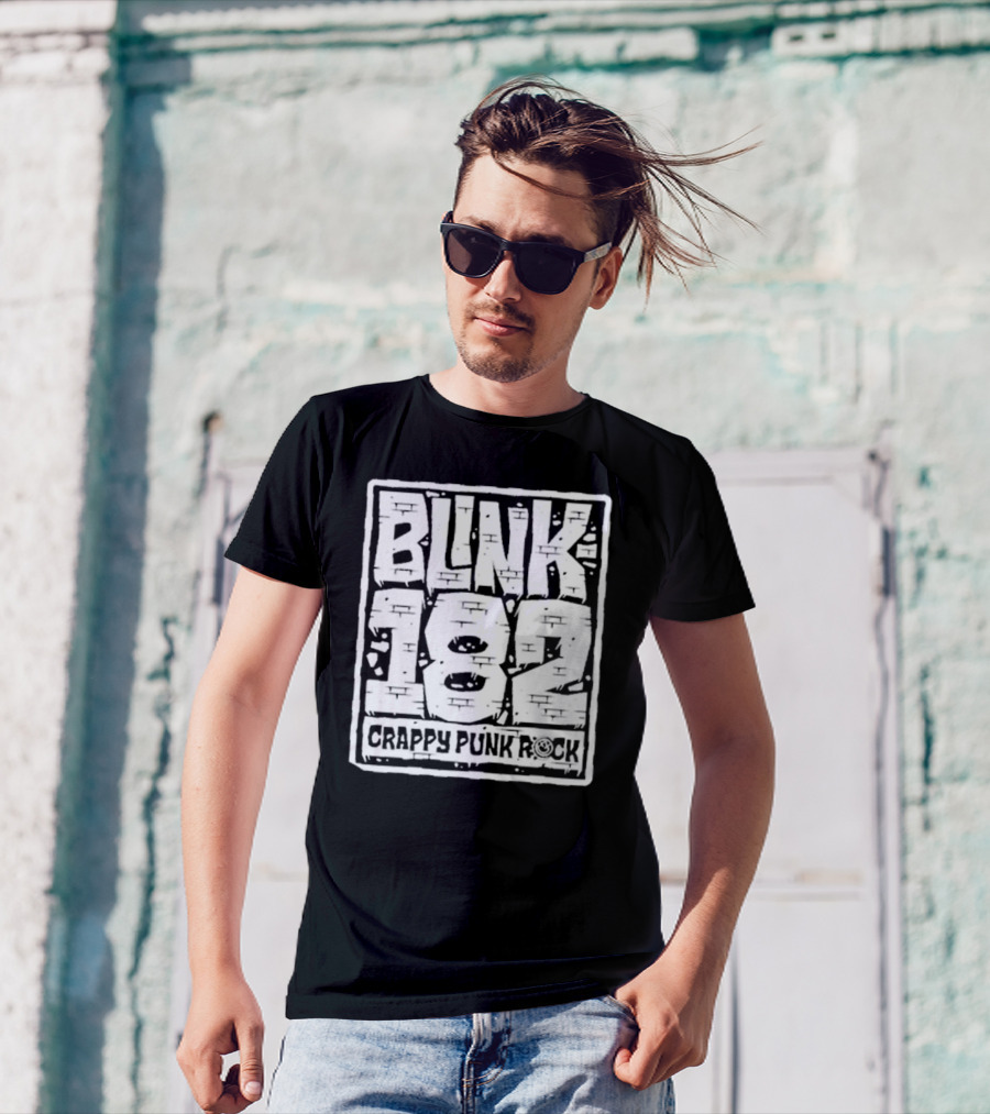 BLINK 182 Crappy Punk Rock Brick Wall T-Shirt