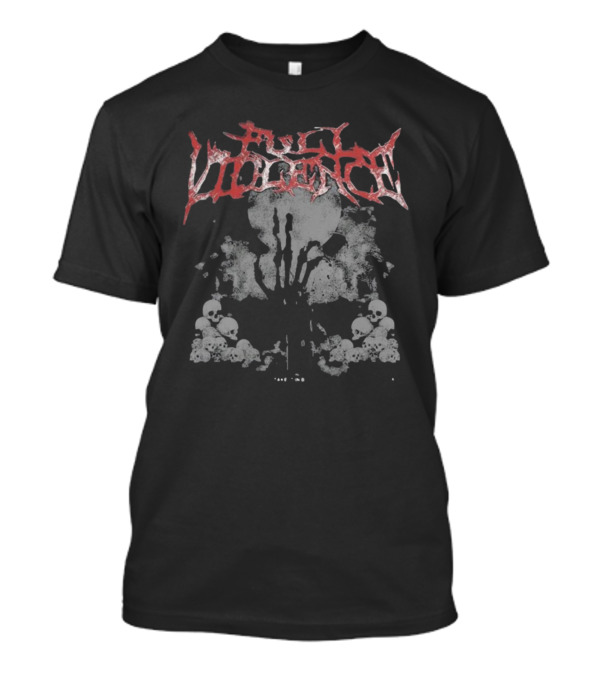 Full Violence Bones Take It In Blood I'm Back Skulls And Moon T-Shirt
