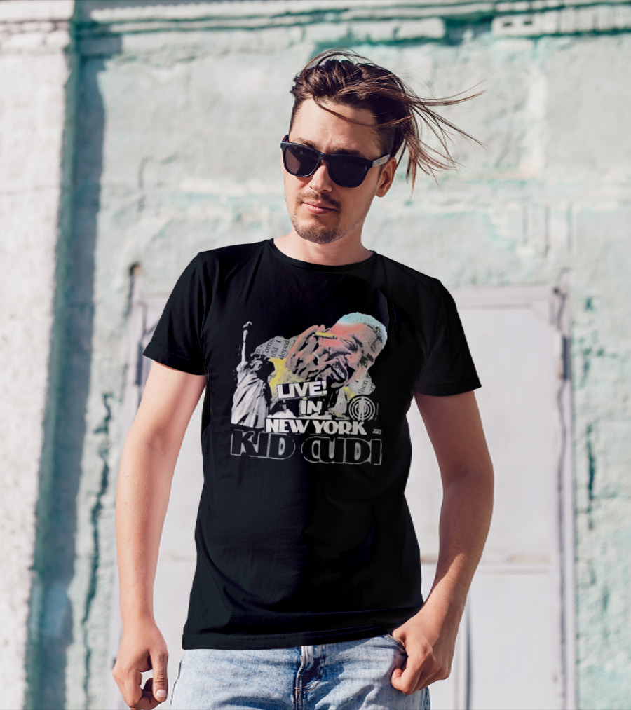 Live In New York Kid Cudi Doron Statue Of Liberty T-Shirt