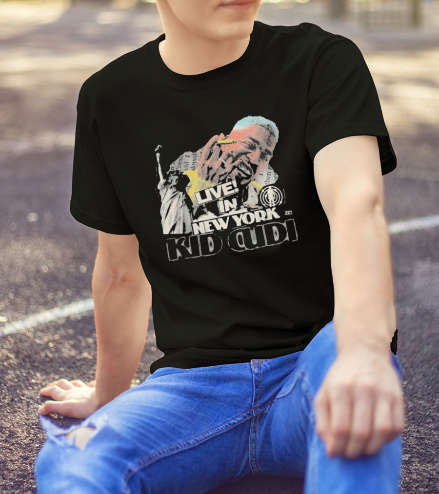 Live In New York Kid Cudi Doron Statue Of Liberty T-Shirt
