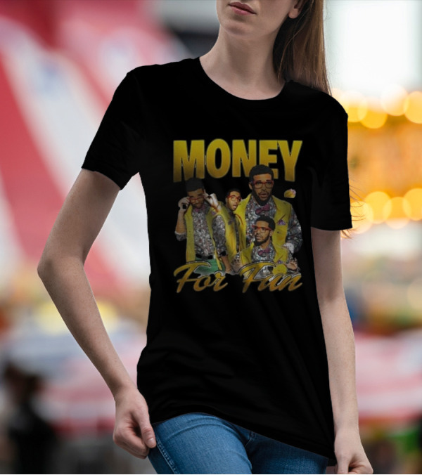 Money For Fun Drake Collage T-Shirt