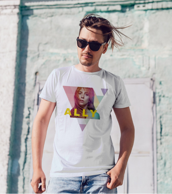 Lady Gaga Ally Pop Merch Triangular T-Shirt