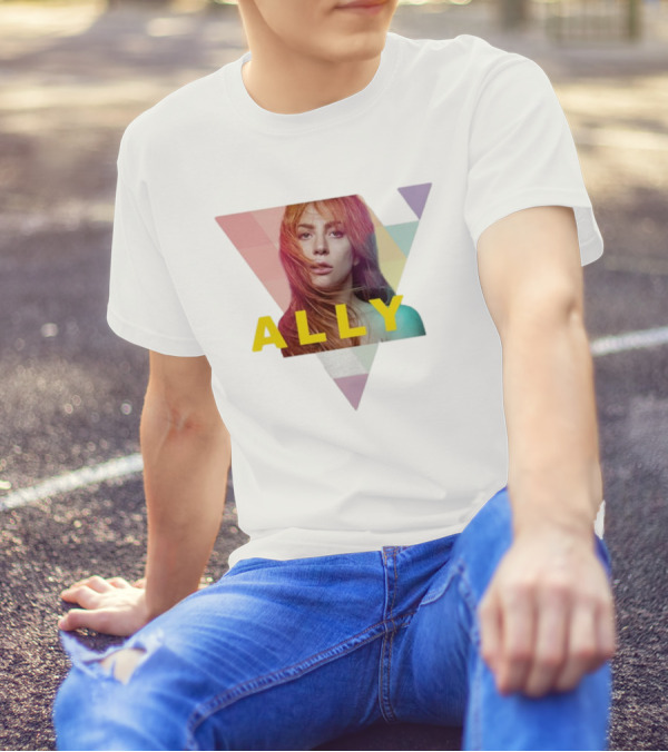 Lady Gaga Ally Pop Merch Triangular T-Shirt