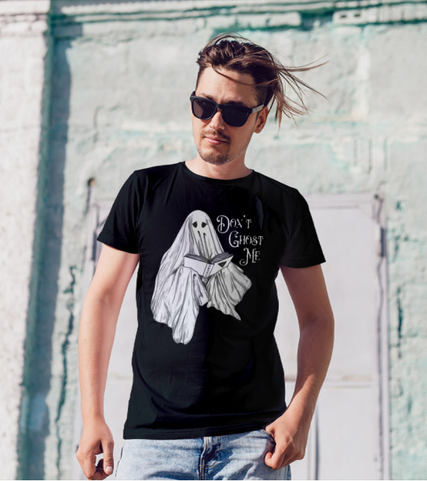 Morbid Don't Ghost Me Halloween Ghost Reading Book T-Shirt