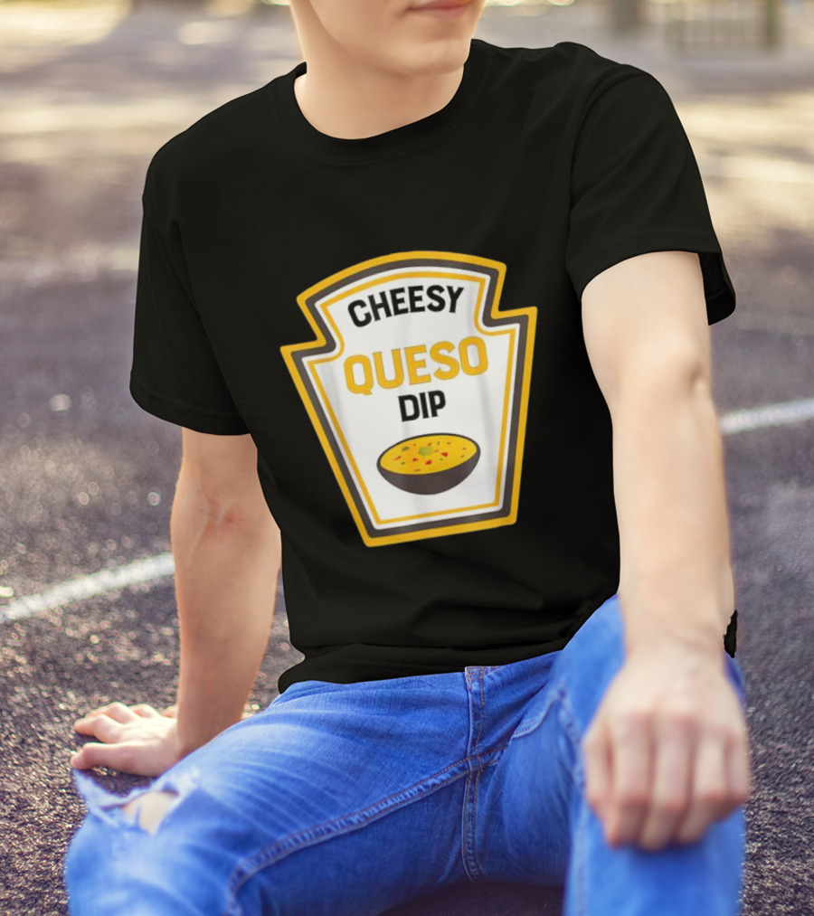 Cheesy Queso Dip Condiments Halloween Costume T-Shirt