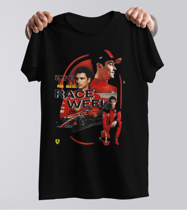 TX Race Week Charles Leclerc Ferrari T-Shirt