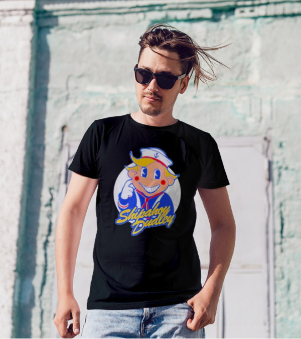 Shipahoy Dudley Sailor Character With Bendy Smile T-Shirt