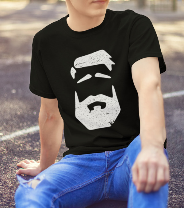 Better Man Beard Textured Face T-Shirt