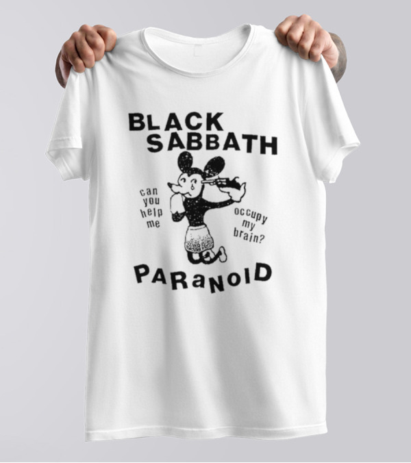 Black Sabbath Paranoid Can You Help Me Occupy My Brain T-Shirt