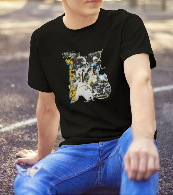 Mike Williams 81 Vintage Football Action Retro T-Shirt