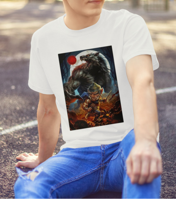 Richard Luong Chetney Pock O’pea Rta Werewolf And Goblin Under Red Moon T-Shirt