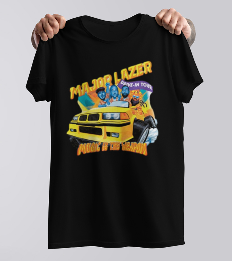 Major Lazer Drive-In Tour Music Is The Weapon T-Shirt