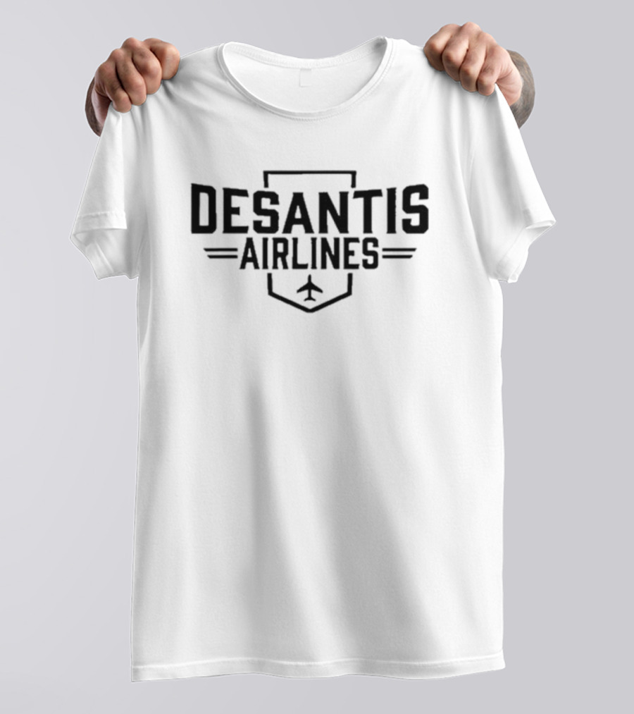 Karol Markowicz Desantis Airlines Logo With Airplane T-Shirt