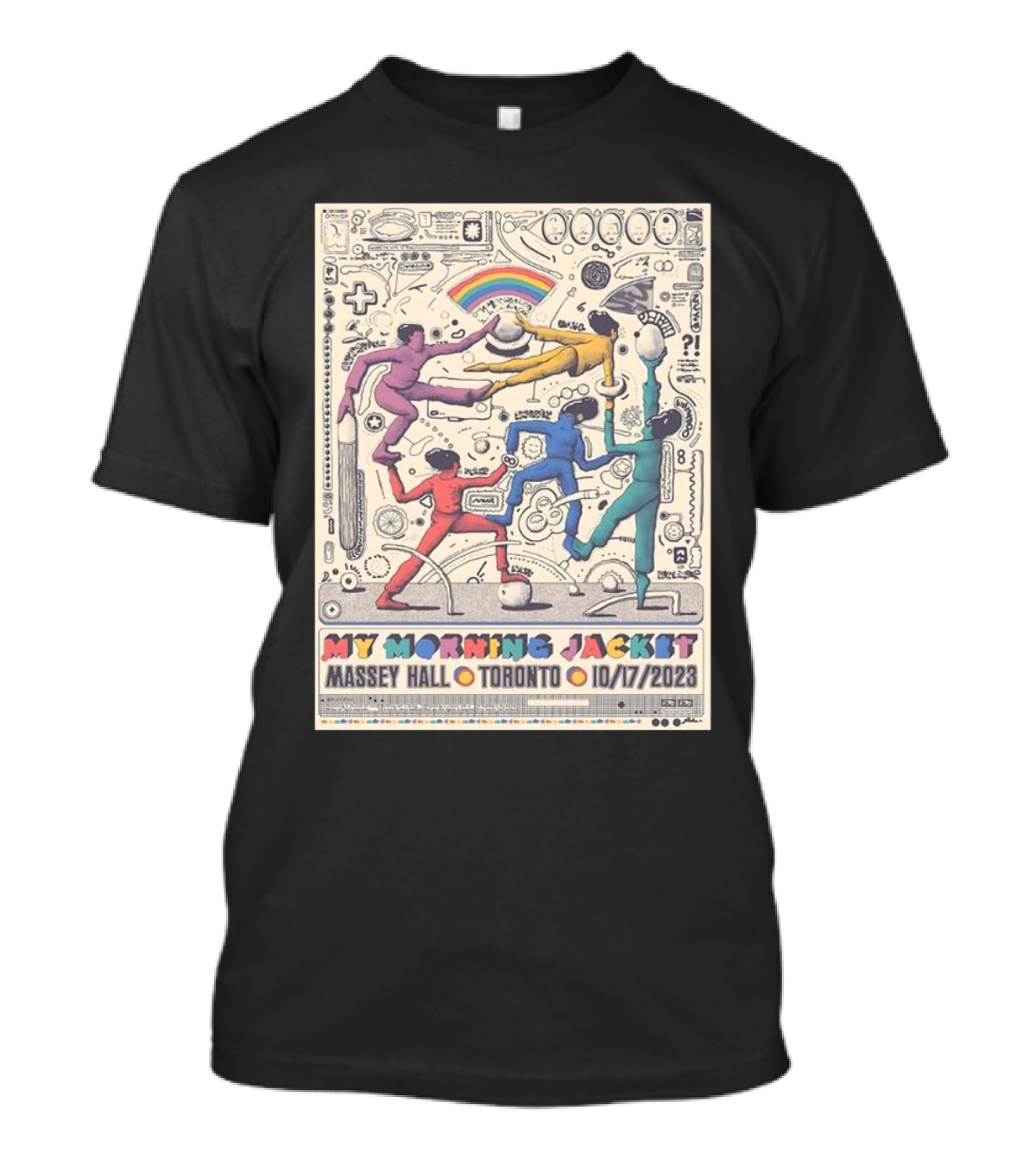 My Morning Jacket Tour 10/17/2023 At Massey Hall Toronto Rainbow Dance T-Shirt