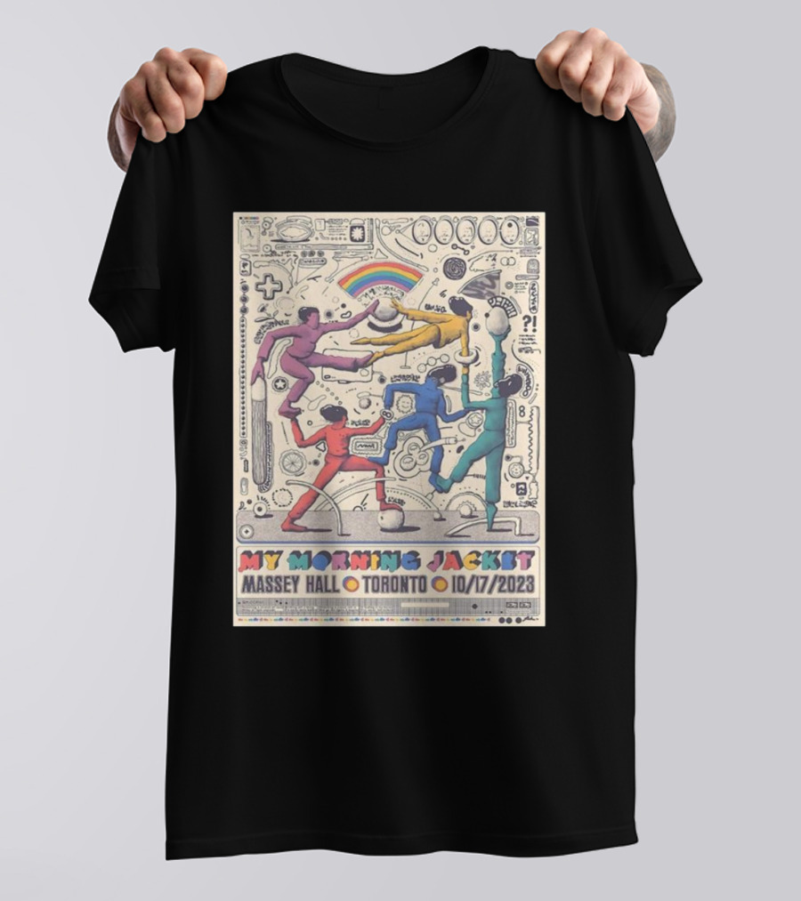 My Morning Jacket Tour 10/17/2023 At Massey Hall Toronto Rainbow Dance T-Shirt