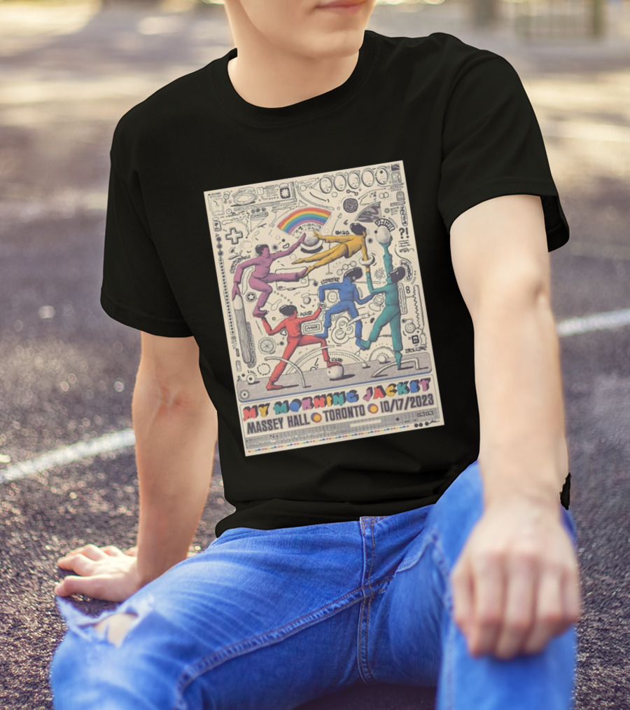 My Morning Jacket Tour 10/17/2023 At Massey Hall Toronto Rainbow Dance T-Shirt