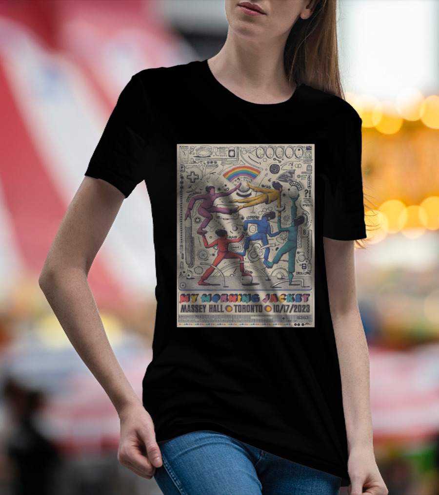 My Morning Jacket Tour 10/17/2023 At Massey Hall Toronto Rainbow Dance T-Shirt