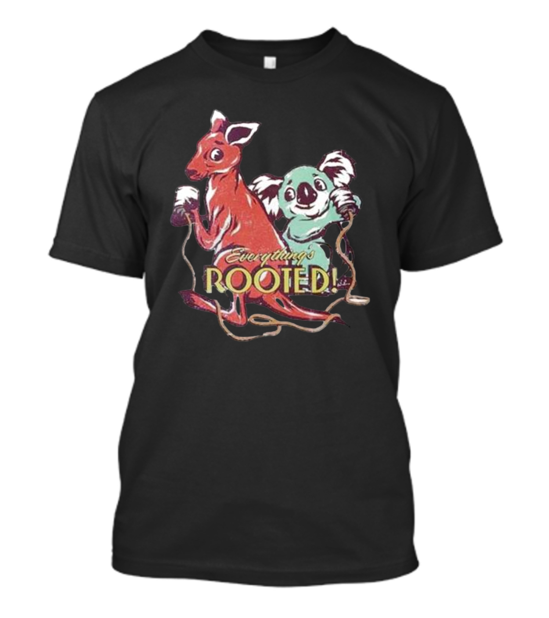 Nordacious Koala And Kangaroo Everything’s Rooted T-Shirt