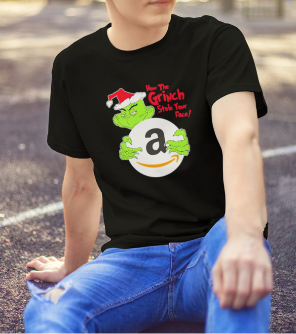 How The Grinch Stole Your Face Amazon Christmas T-Shirt