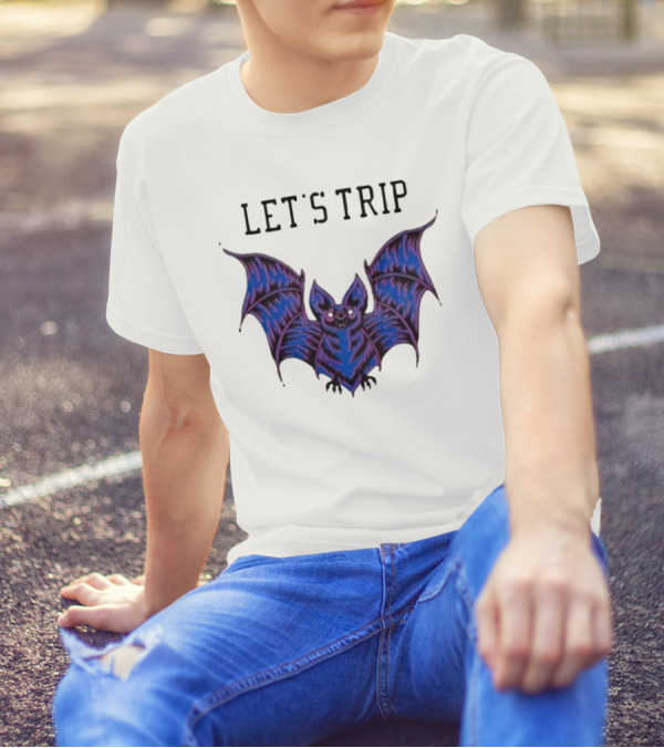 Let's Trip Bat Nocolas 02 Purple Bat T-Shirt