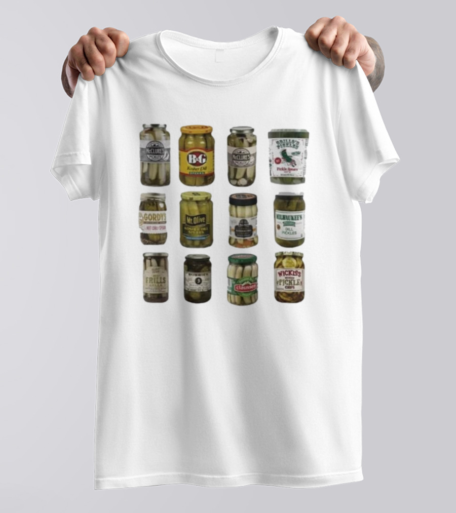Pickle Canned Pickles Gordy's McClure's Dill Milwaukee's Mt. Olive Claussen Funny Pickle Gift For Pickle Lovers T-Shirt
