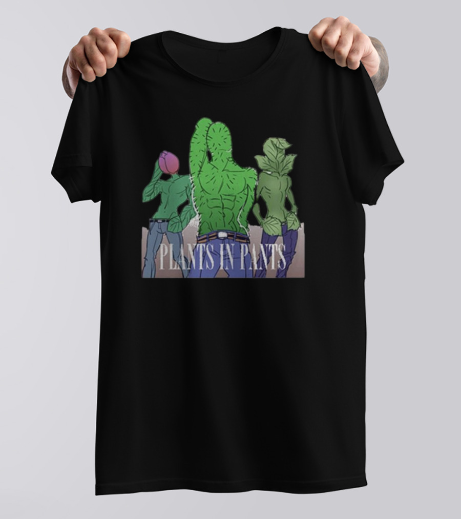 Plants In Pants Green Boyband Trio T-Shirt