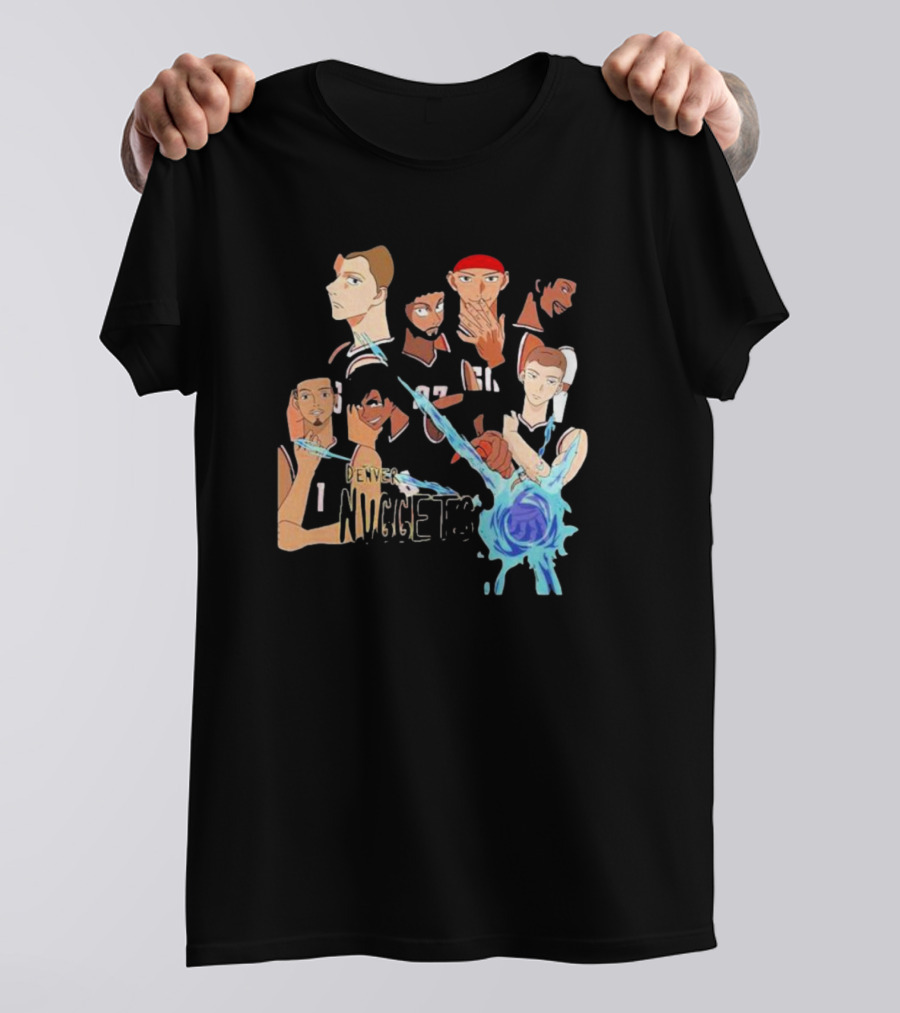 Denver Nuggets NBA Anime Team Crossover T-Shirt