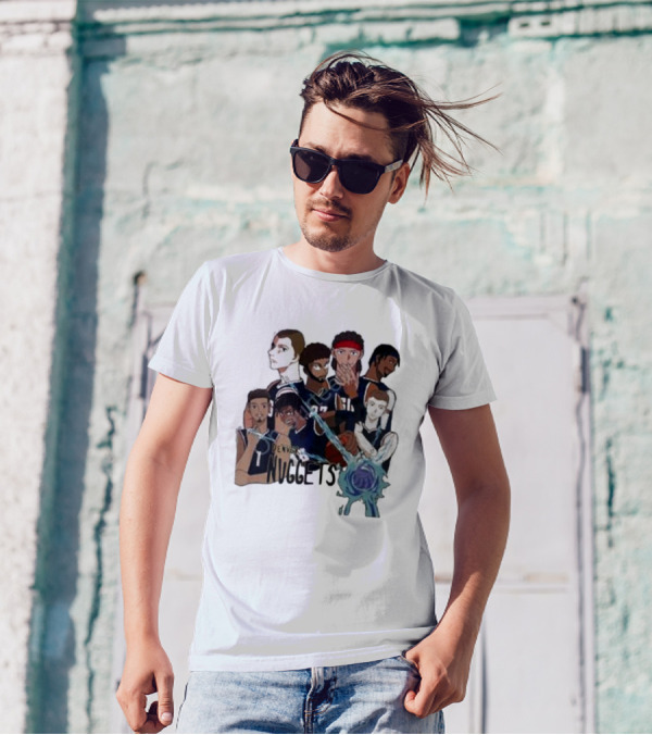 Denver Nuggets Jjk Jujutsu Kaisen Anime Crossover Fan Merch T-Shirt