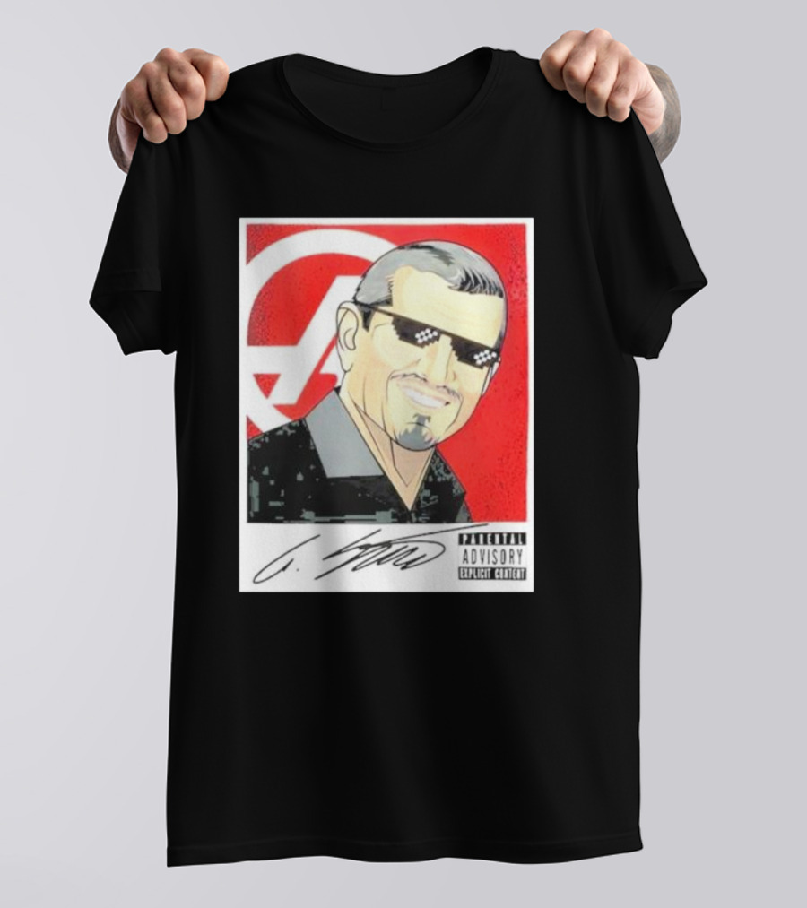 Haas F1 Team Guenther Steiner Parental Advisory Signature T-Shirt