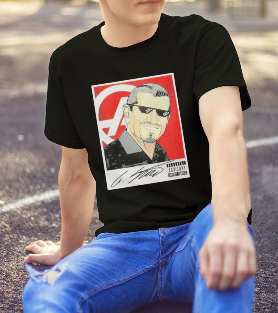 Haas F1 Team Guenther Steiner Parental Advisory Signature T-Shirt