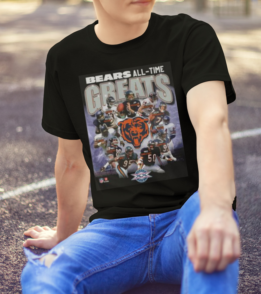 Bears All-Time Greats Super Bowl Legends T-Shirt