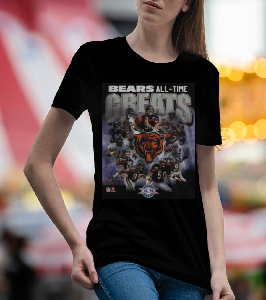 Bears All-Time Greats Super Bowl Legends T-Shirt
