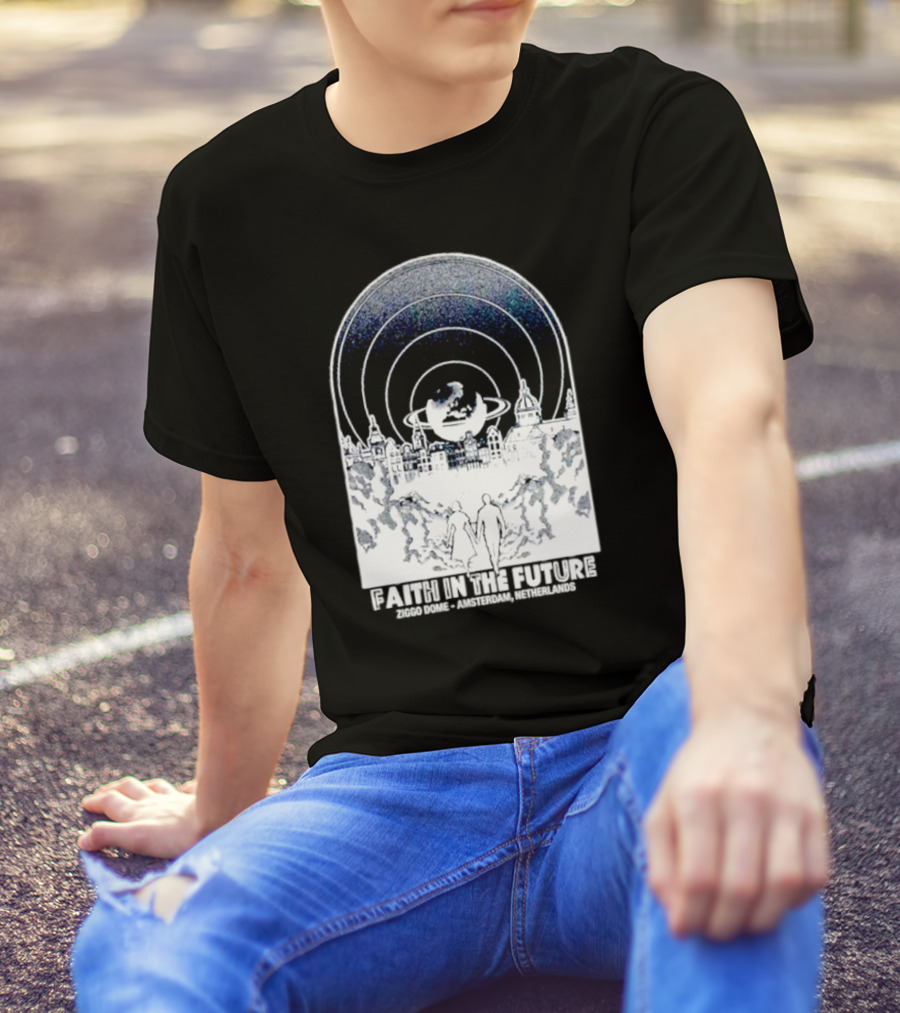 Faith In The Future Ziggo Dome Amsterdam Netherlands Planetary Skyline Tour T-Shirt