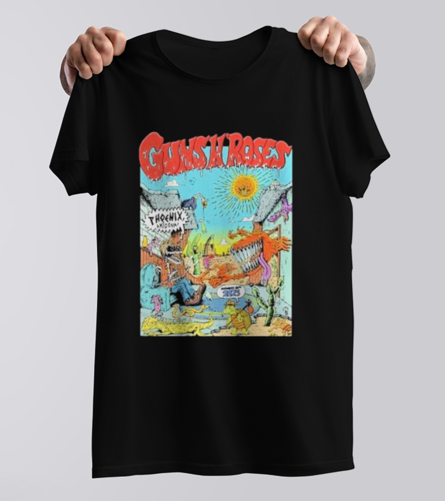 Guns N' Roses Phoenix Arizona Chase Field 10.11.2023 Cartoon T-Shirt