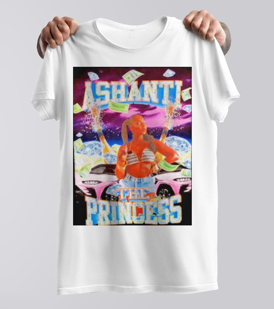 ASHANTI THE PRINCESS MONEY CARS AND SPARKLES T-Shirt