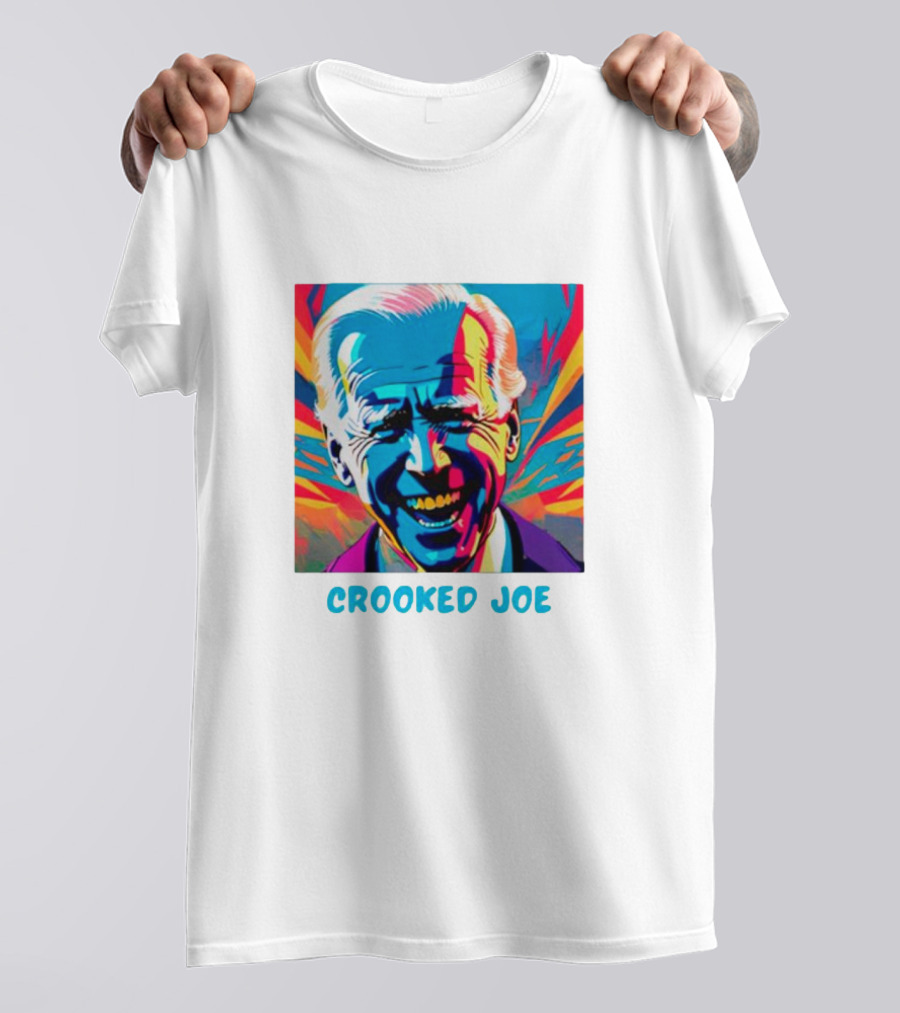 Crooked Joe Biden Colorful Pop T-Shirt