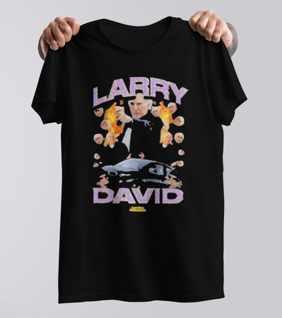 Larry David Curb Your Enthusiasm Fire And Car Iconic Moments T-Shirt