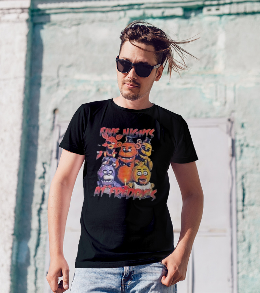 Five Nights At Freddy's FNAF Meme Movie Game Characters Mens Womens T-Shirt