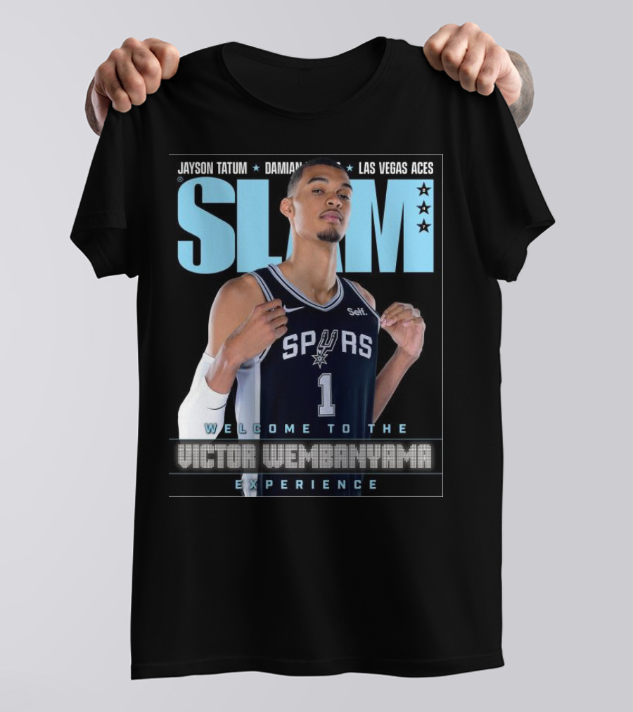 SLAM 247 Cover Featuring Jayson Tatum And Victor Wembanyama Spurs Experience T-Shirt