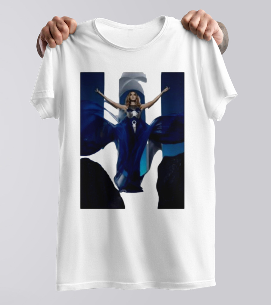 Kylie Minogue Aphrodite Blue Gown Iconic Pose T-Shirt