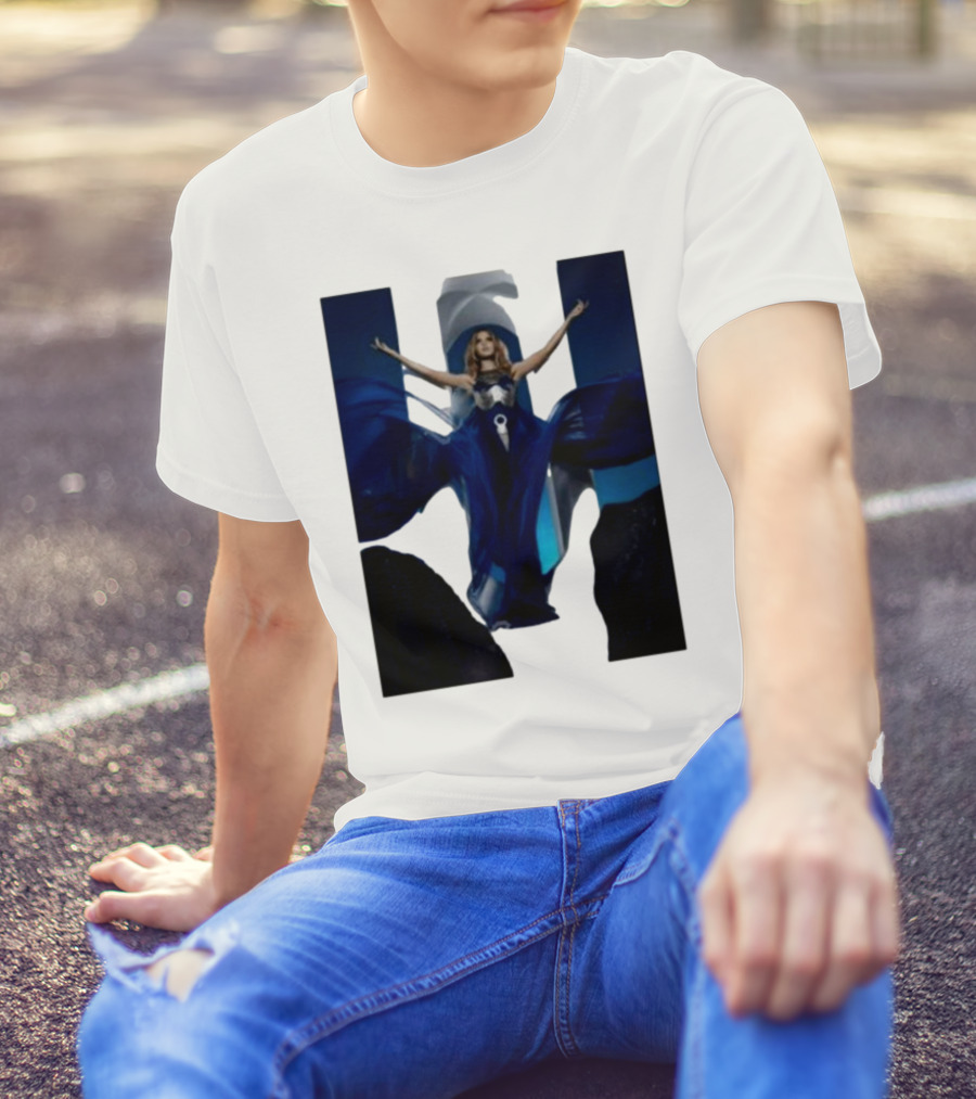 Kylie Minogue Aphrodite Blue Gown Iconic Pose T-Shirt